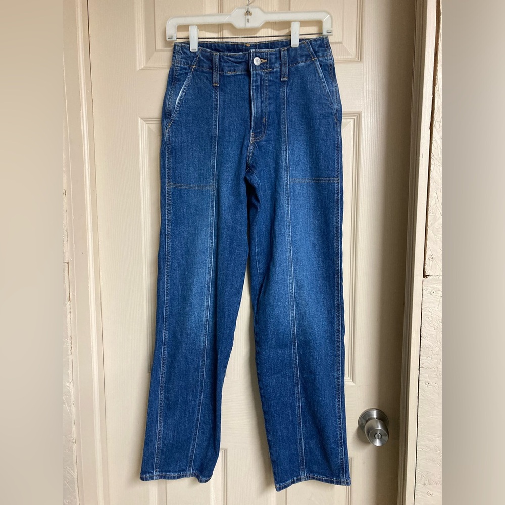 OLD NAVY O. G. Loose High Rise Jeans Women Secret Smooth Pockets Sz 0 Casual